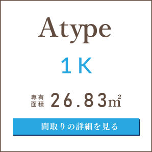Aタイプ、１K、間取りの詳細を見る